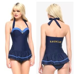 Harry Potter Ravenclaw Skirted
Swimsuit Navy Blue One
Piece Hot Topic Small NWT